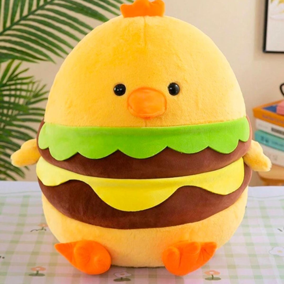 GENERICO - PELUCHE POLLITO BURGUER