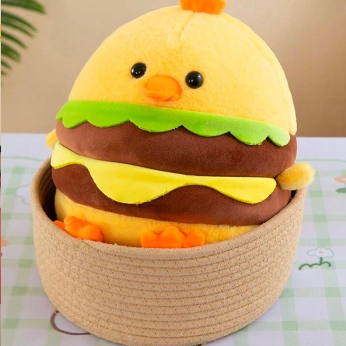 GENERICO - PELUCHE POLLITO BURGUER