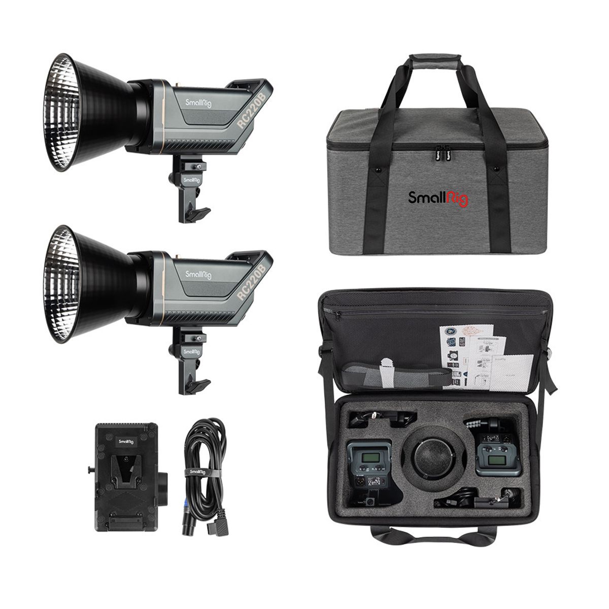 GENERICO - Kit de luces para video COB SmallRig RC220B 2 (US) 4010