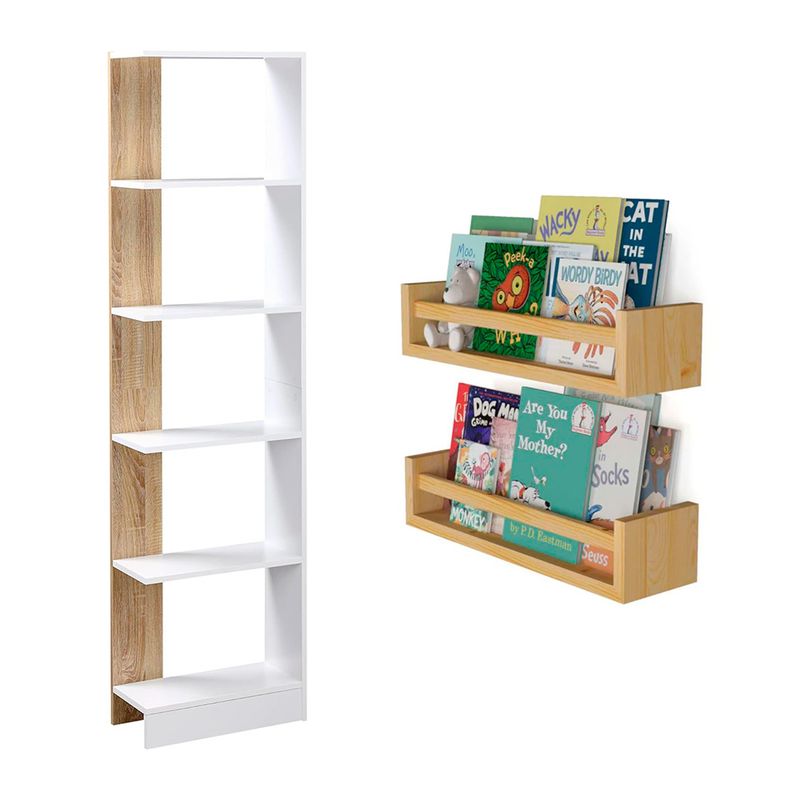 GENERICO - Combo librero Infantil Tea + Repisas Touji Duna- Gaudi