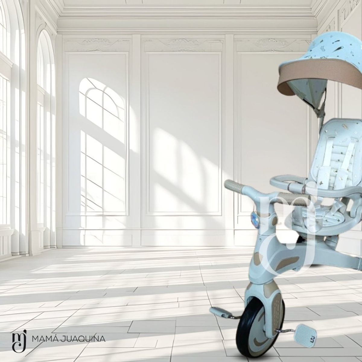 BABY - Triciclo Guiador «SHIELDER» Beige