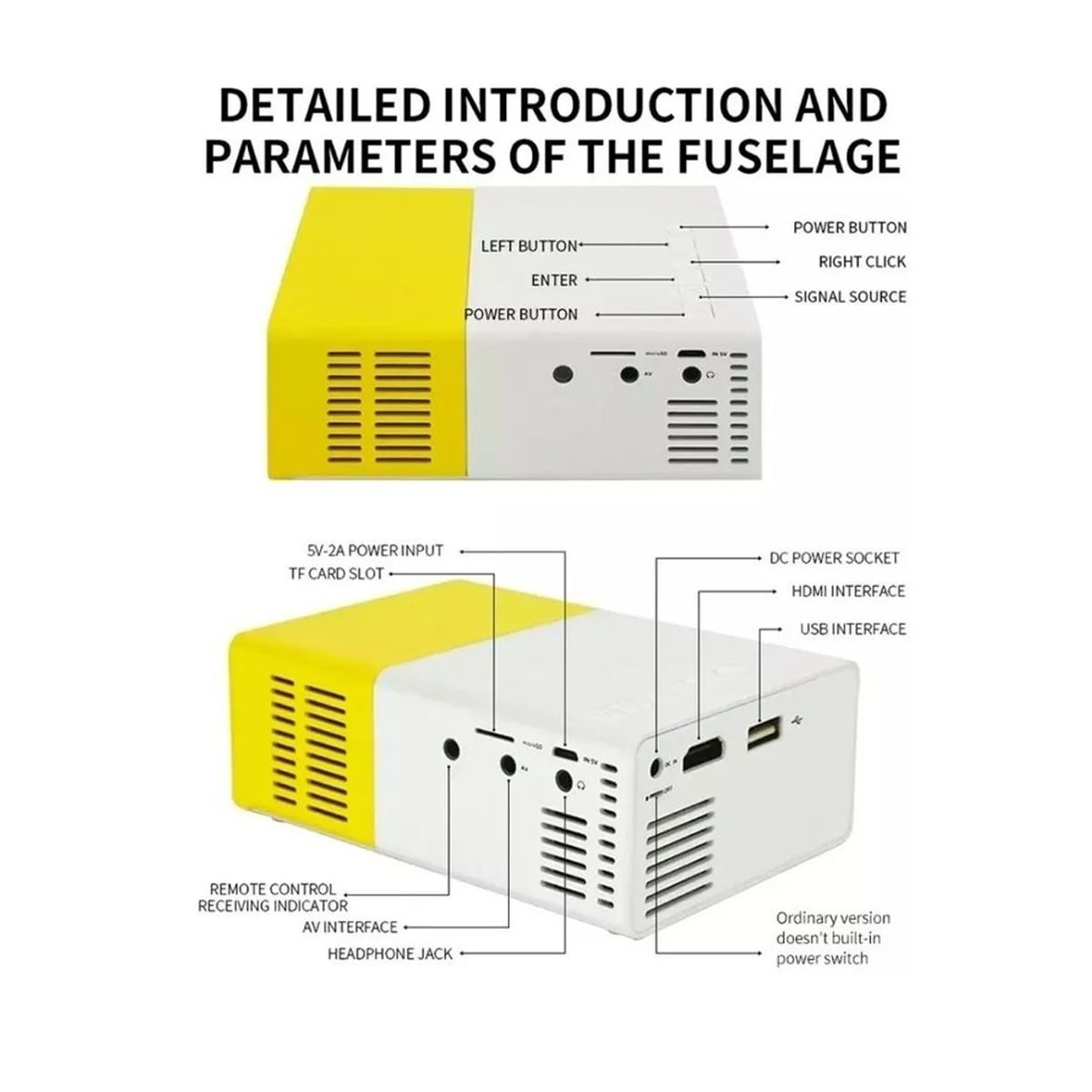 GENERICO - PROYECTOR LED DIGITAL