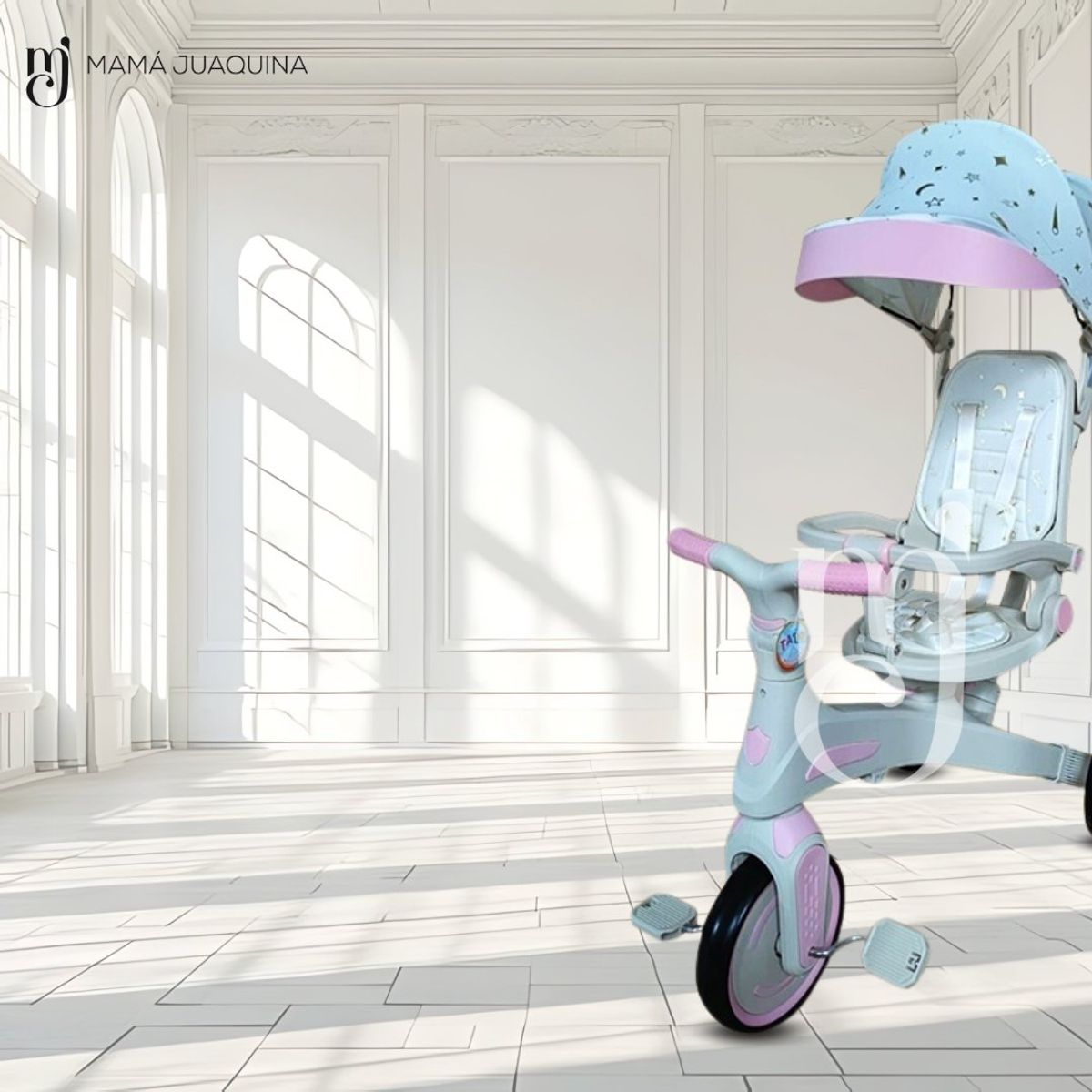 BABY - Triciclo Guiador «SHIELDER» Pink