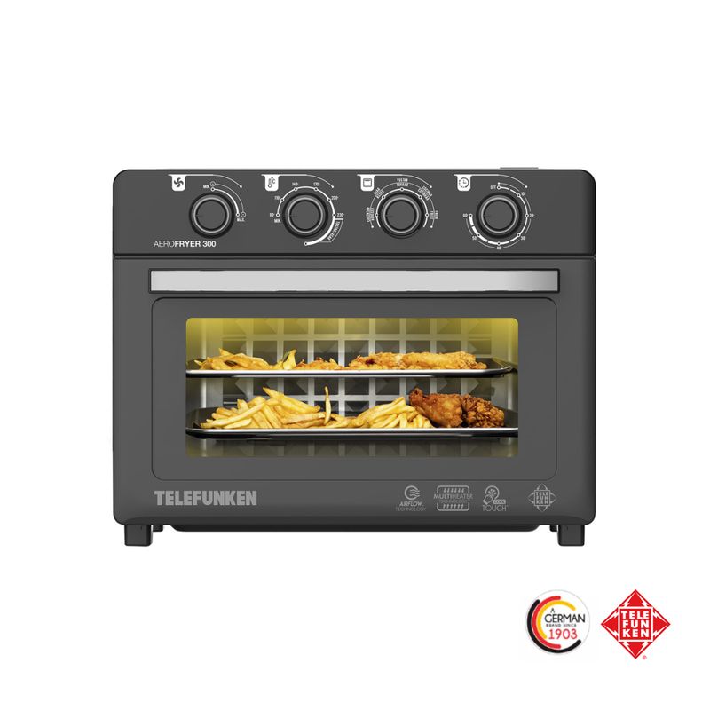 TELEFUNKEN - Horno + Freidora de Aire 30Litros Sin Aceite AeroFryer 300