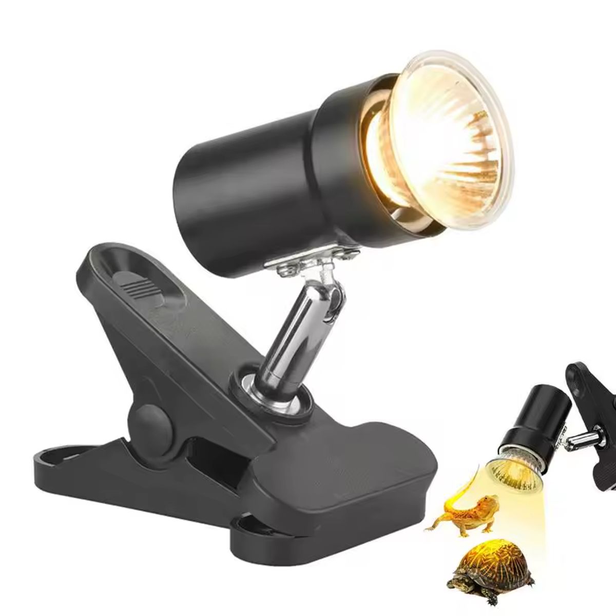 GENERICO - LÁMPARA CON CLIP CALEFACCIÓN PARA REPTILES SOCKET E27