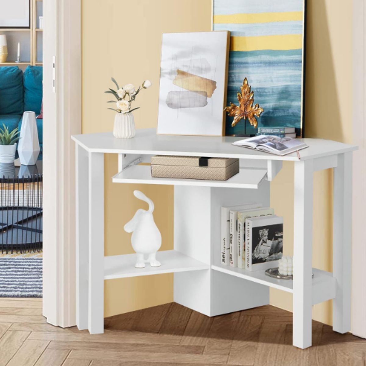 NACION MUEBLES - ESCRITORIO NACION MUEBLES TRAVIS COLOR BLANCO