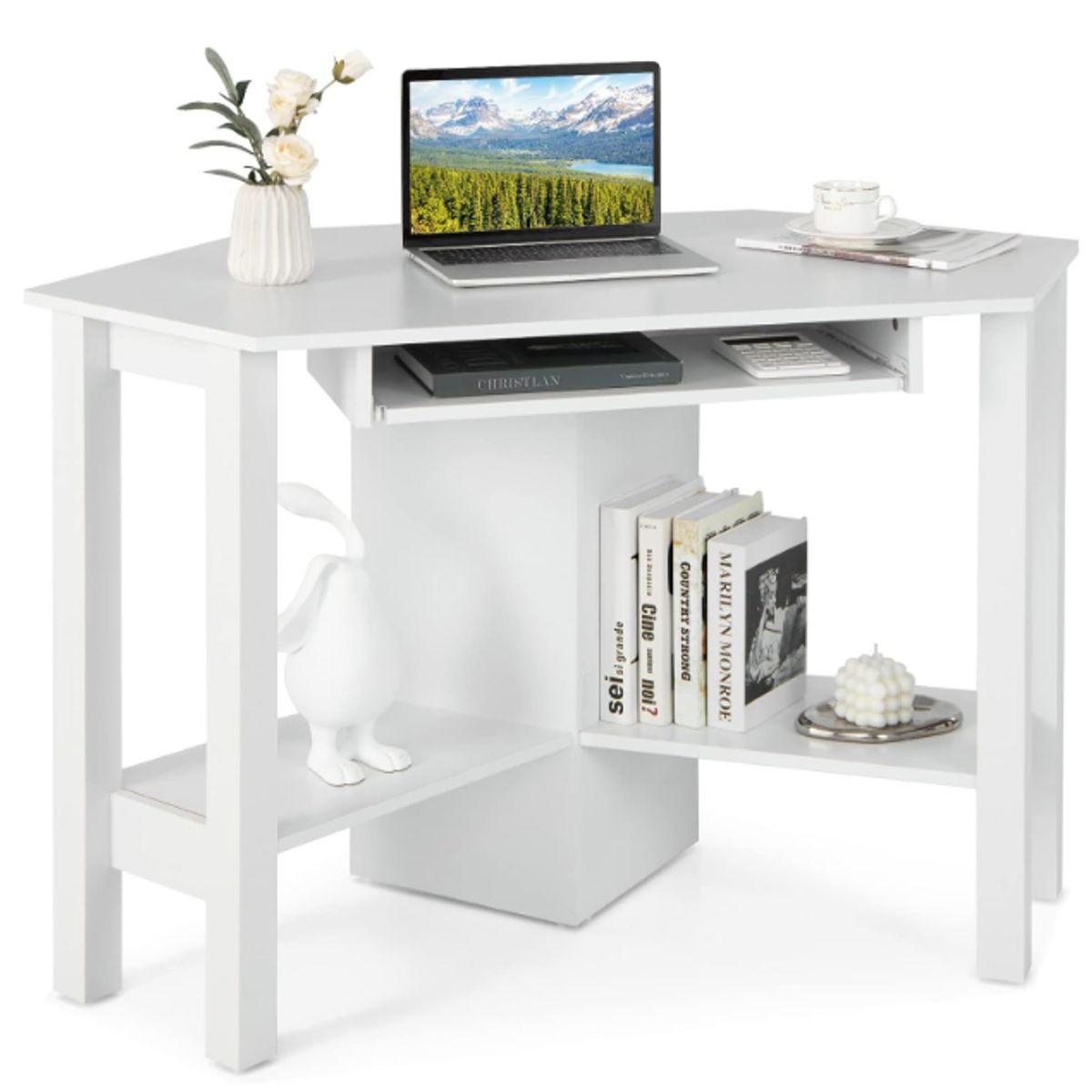 NACION MUEBLES - ESCRITORIO NACION MUEBLES TRAVIS COLOR BLANCO