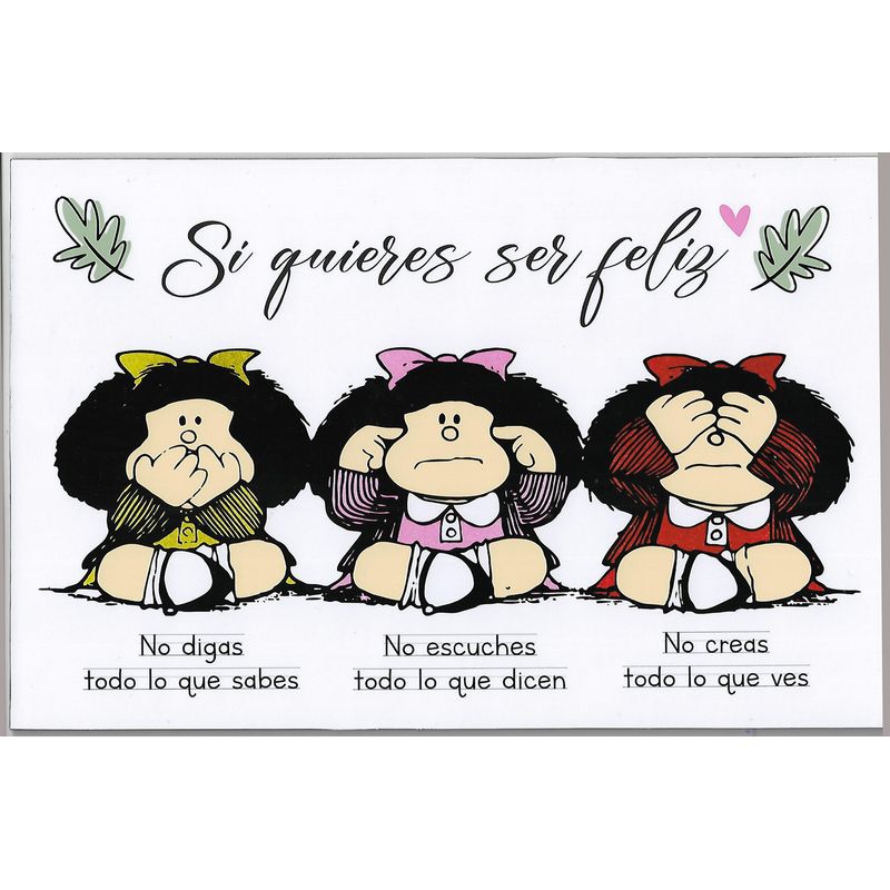 GENERICO - Cuadro Mafalda MDF Laminado - Present