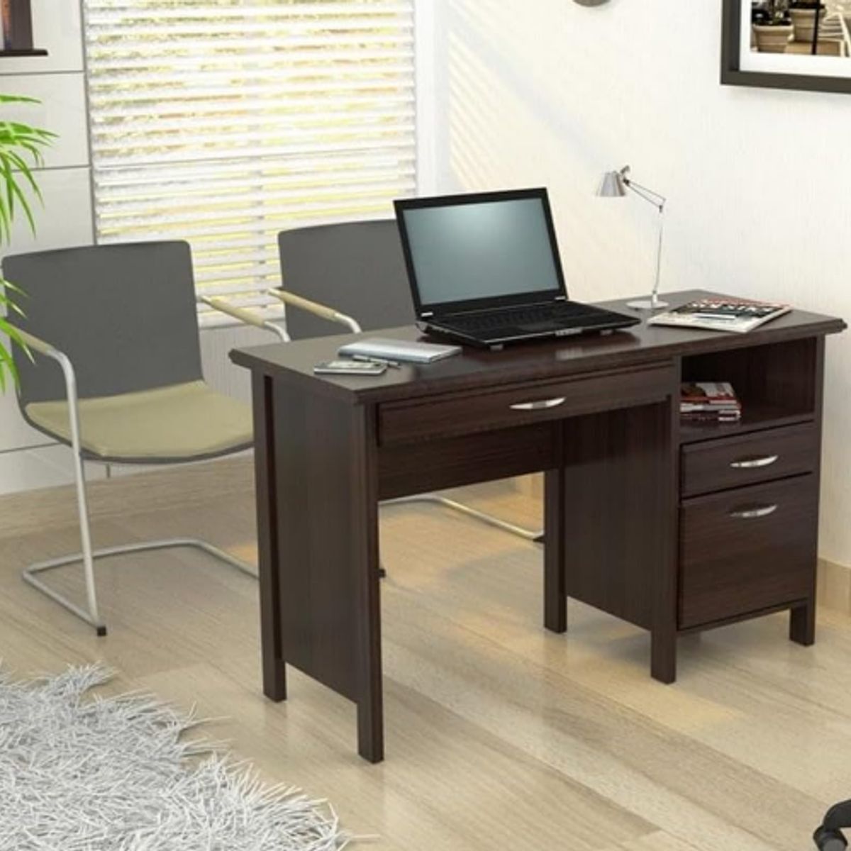 NACION MUEBLES - ESCRITORIO NACION MUEBLES 50CENT COLOR MARRÓN