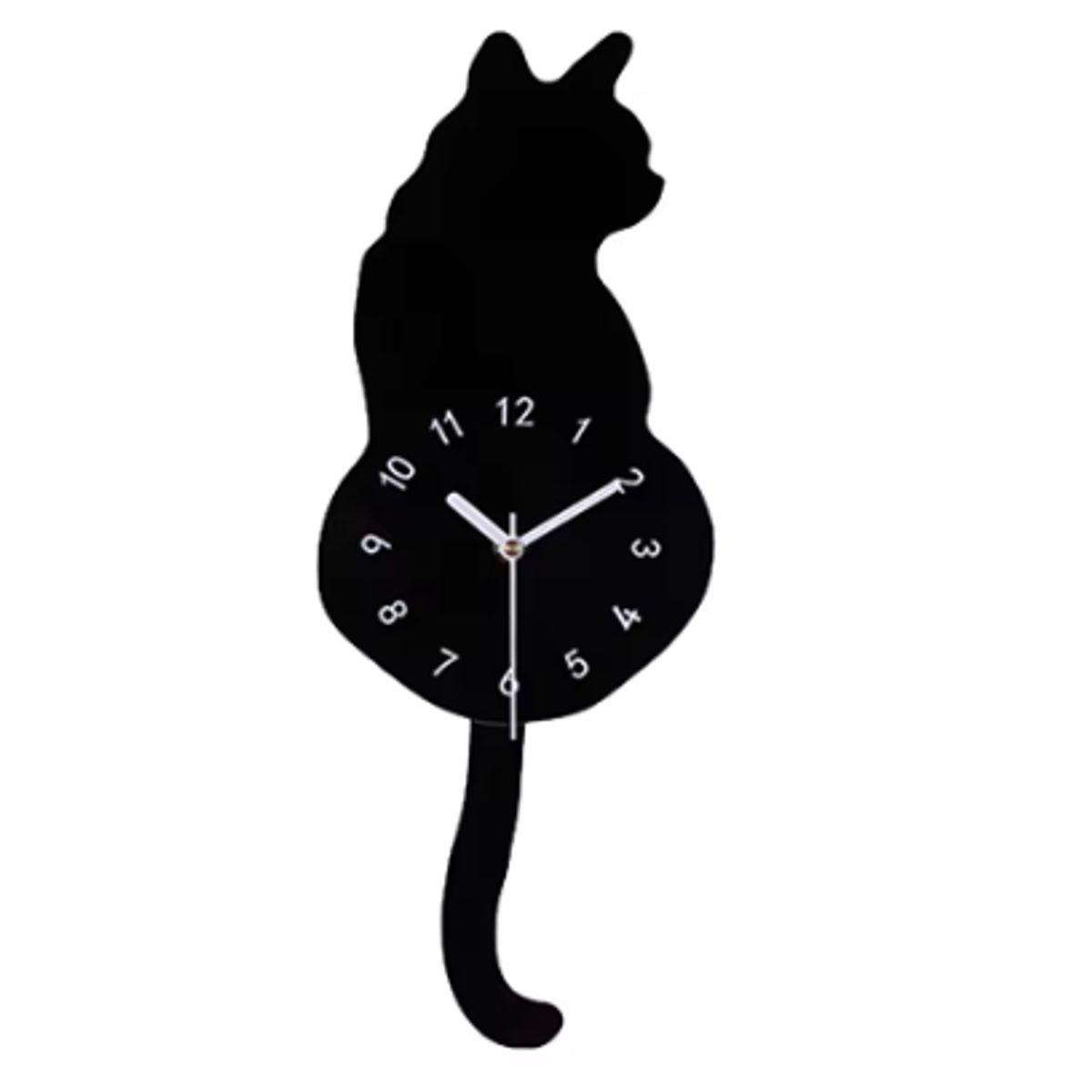 GENERICO - roloj de pared con forma de gato