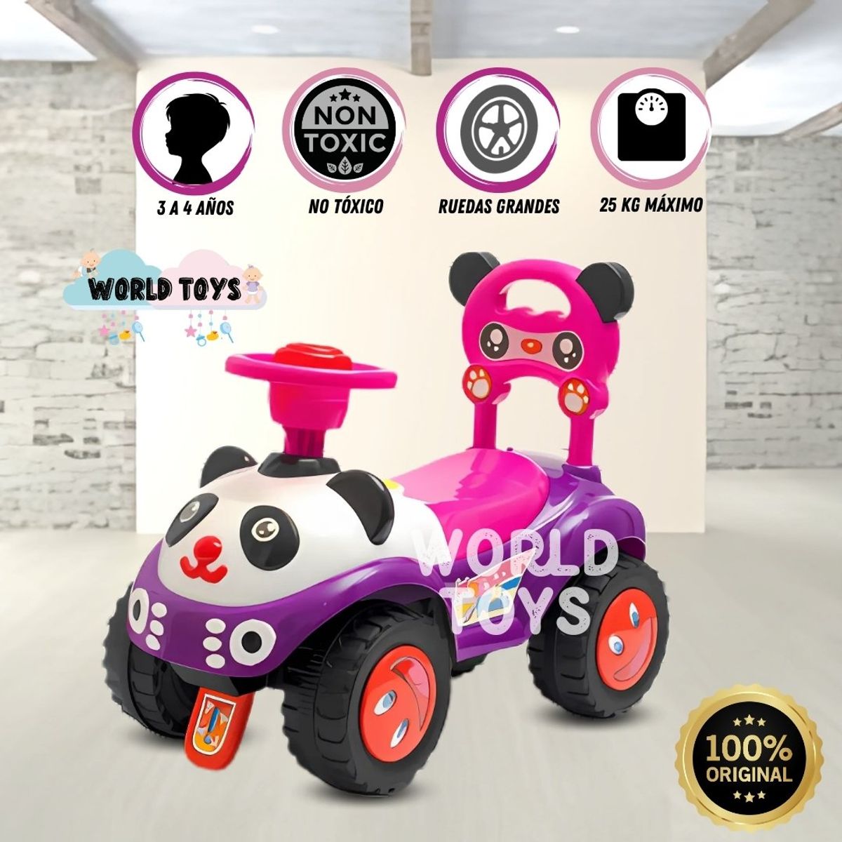 BABY - Correpasillo Didáctico «PANDI» Pink