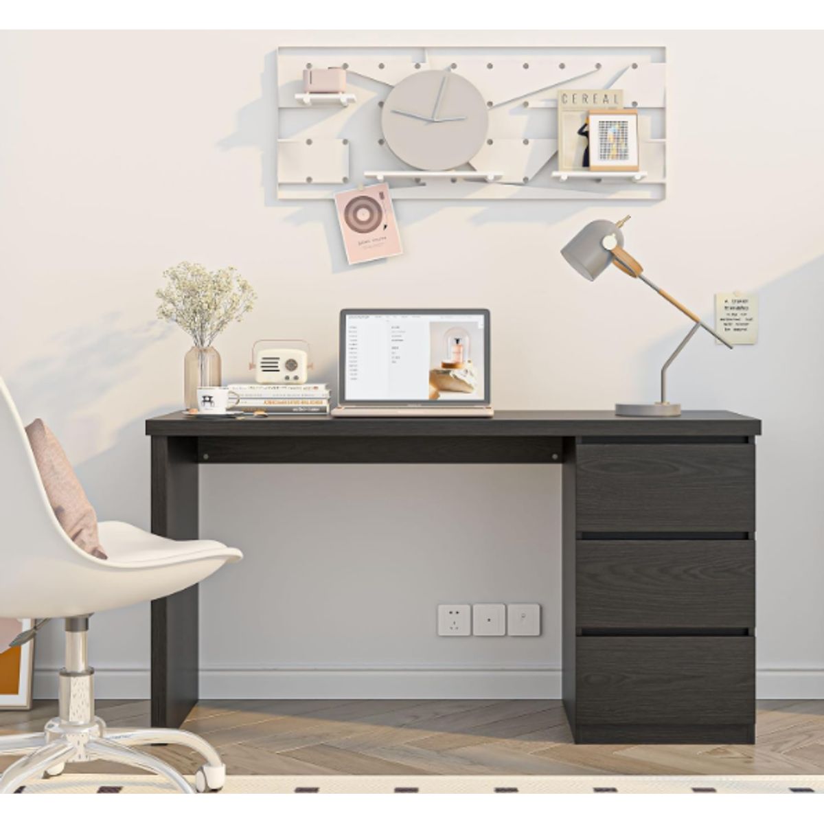 NACION MUEBLES - ESCRITORIO NACION MUEBLES JAYSON COLOR NEGRO