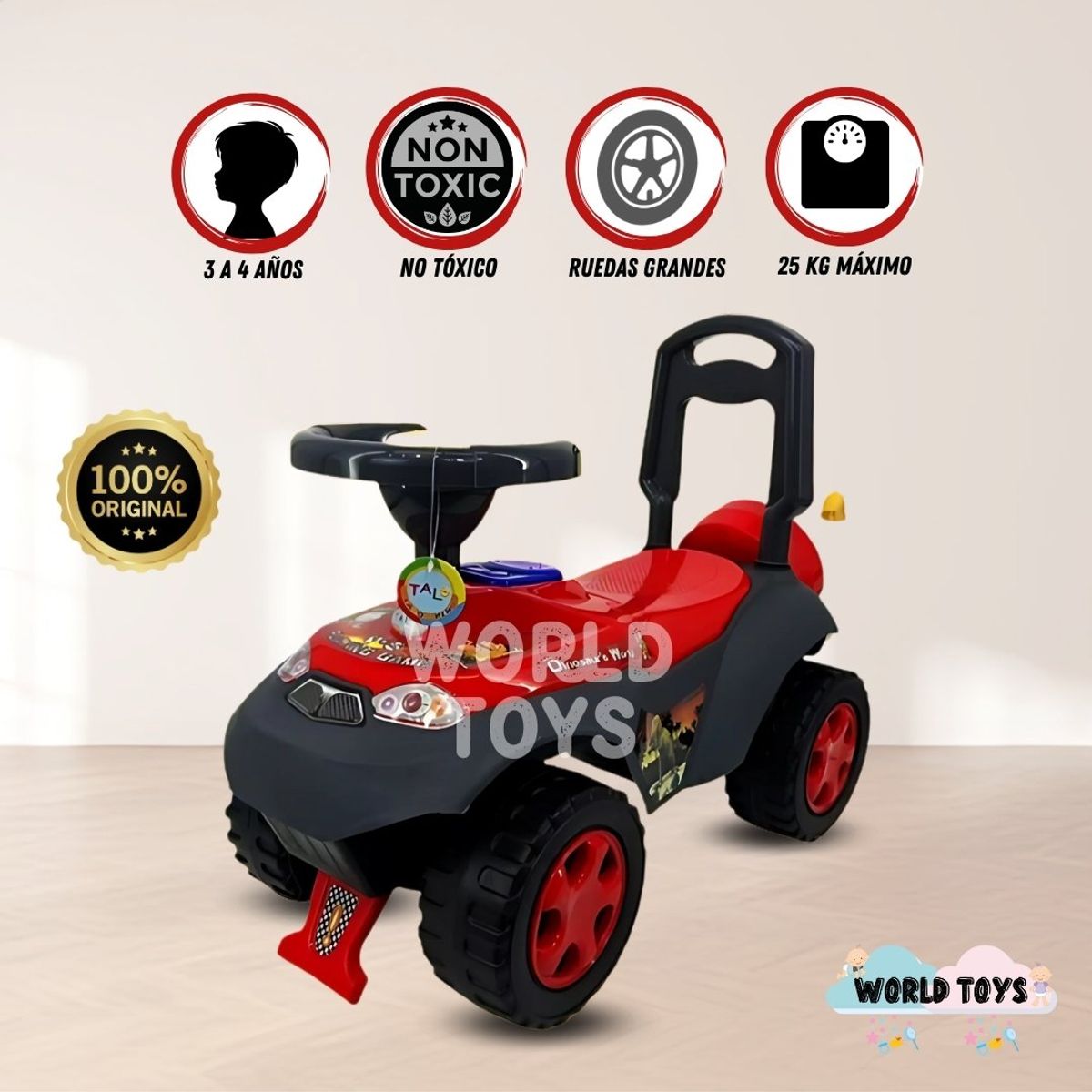 BABY - Correpasillo Didáctico «KIDRUSH » Red