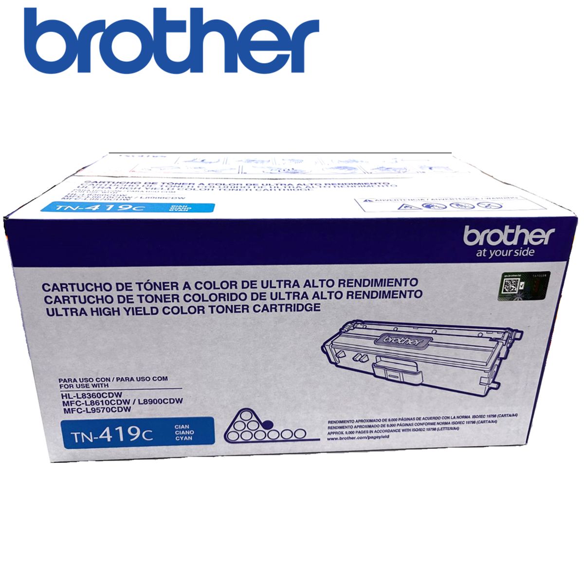 BROTHER - TONER BROTHER TN-419C CYAN  (MFCL8900CDW) 9,000 PAG.