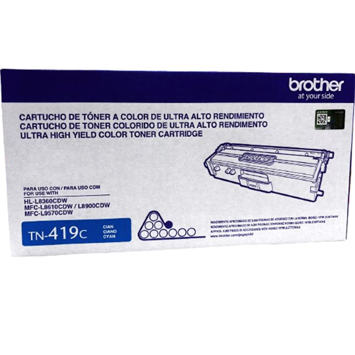 BROTHER - TONER BROTHER TN-419C CYAN  (MFCL8900CDW) 9,000 PAG.