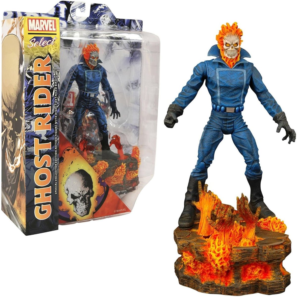 MARVEL - Marvel Select Ghost Rider Johnny Blaze figura de acción