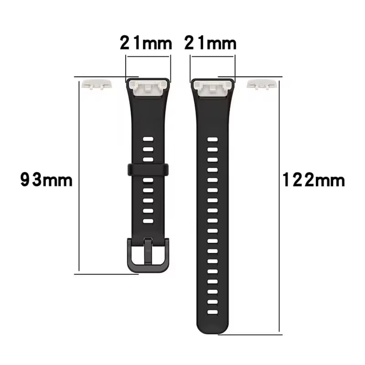 GENERICO - Correa Para Watch Band 6 de Silicona negro