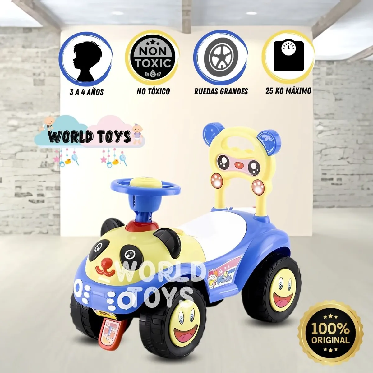 BABY - Correpasillo Didáctico «PANDI» Blue