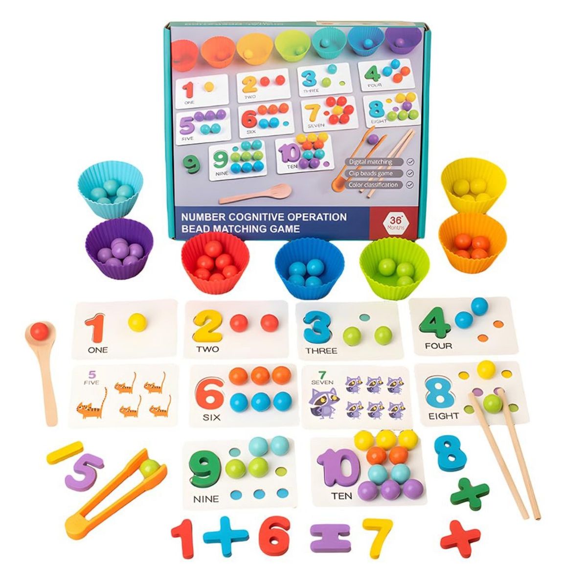 GENERICO - Juego de aprendizaje didáctico montesoori