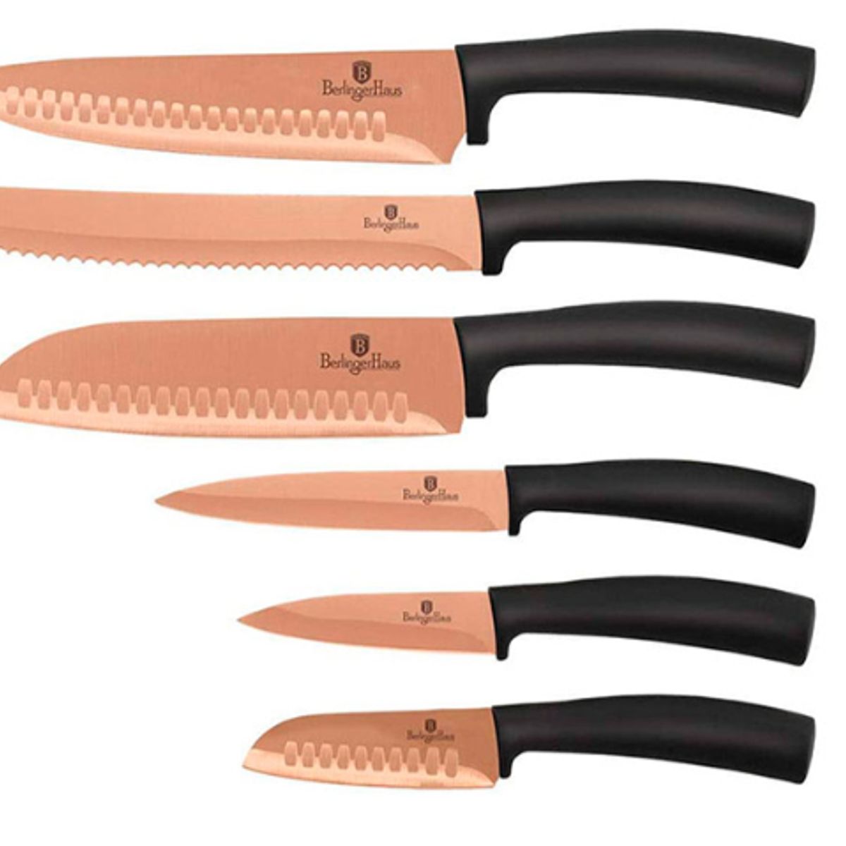 GENERICO - SET DE CUCHILLOS BERLINGER HAUS NEGRO