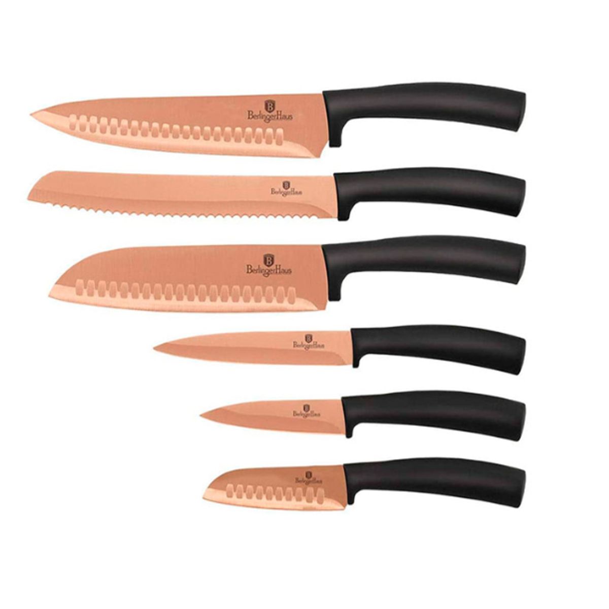 GENERICO - SET DE CUCHILLOS BERLINGER HAUS NEGRO