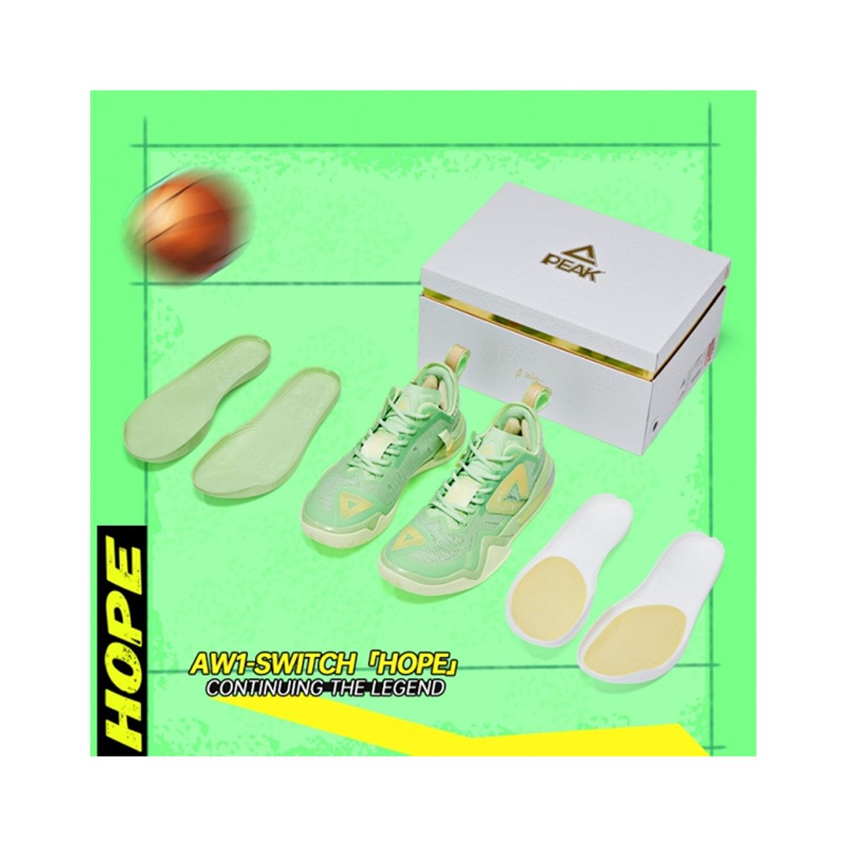 PEAK - Zapatillas  de basket NBA PEAK con plantillas-Edicion Limitada