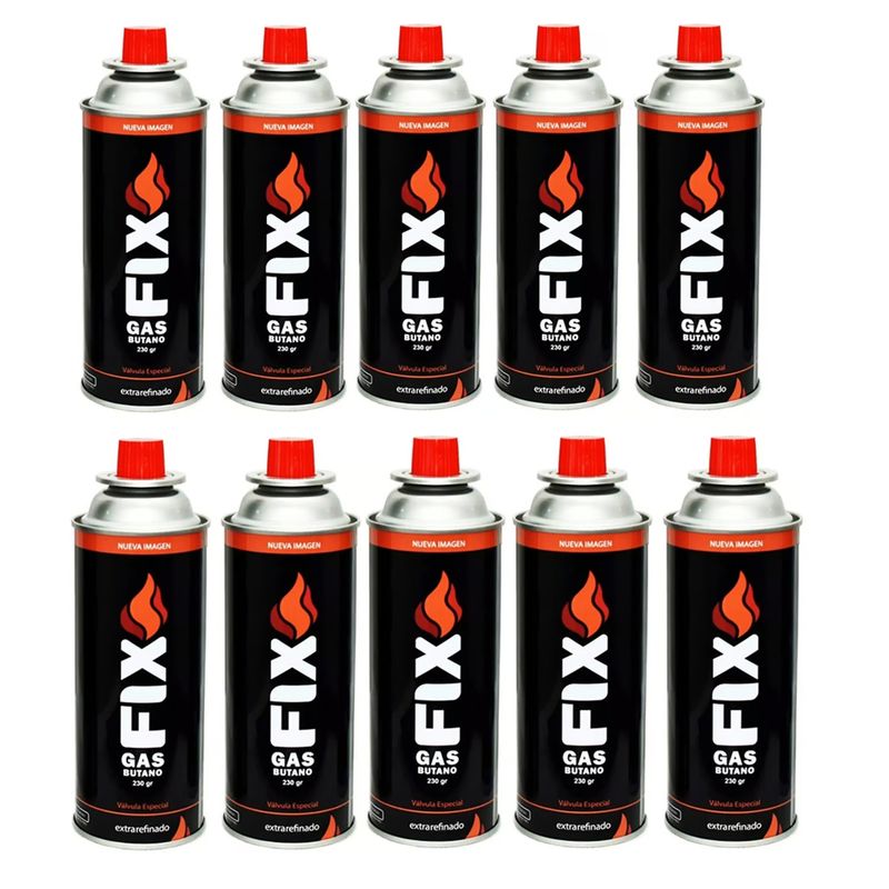 FIX - Gas Butano Cocina Cabezal Fix Campamento Camping x 10
