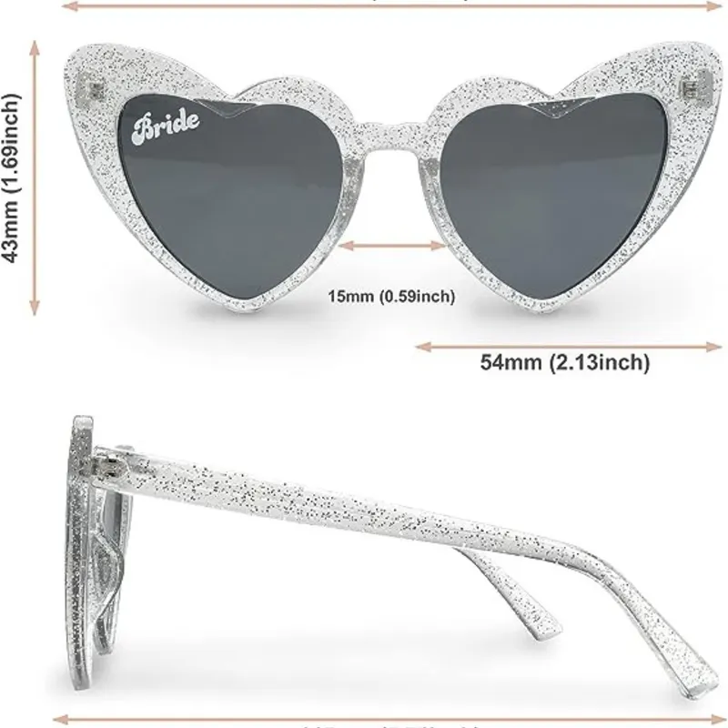 GENERICO - Lentes de Sol para Infantil Moda Corazon 40546 Gris