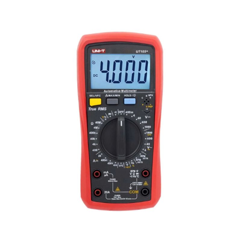 UNI T - Multímetro Automotriz True RMS 1000V ACDC UT105+ UNI-T