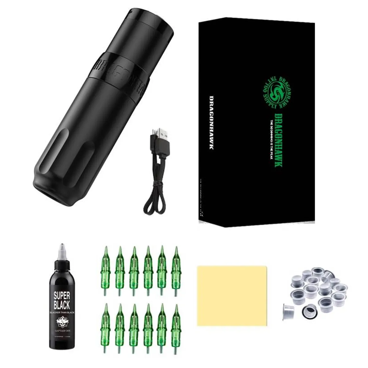 DRAGON - MAQUINA PARA TATUAR KIT DRAGONHAWK X5