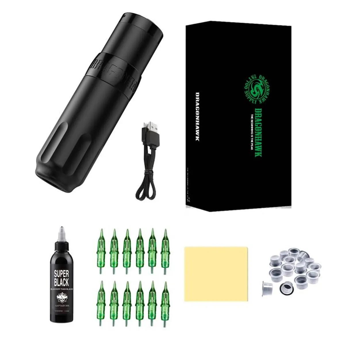 DRAGON - MAQUINA PARA TATUAR KIT DRAGONHAWK X5