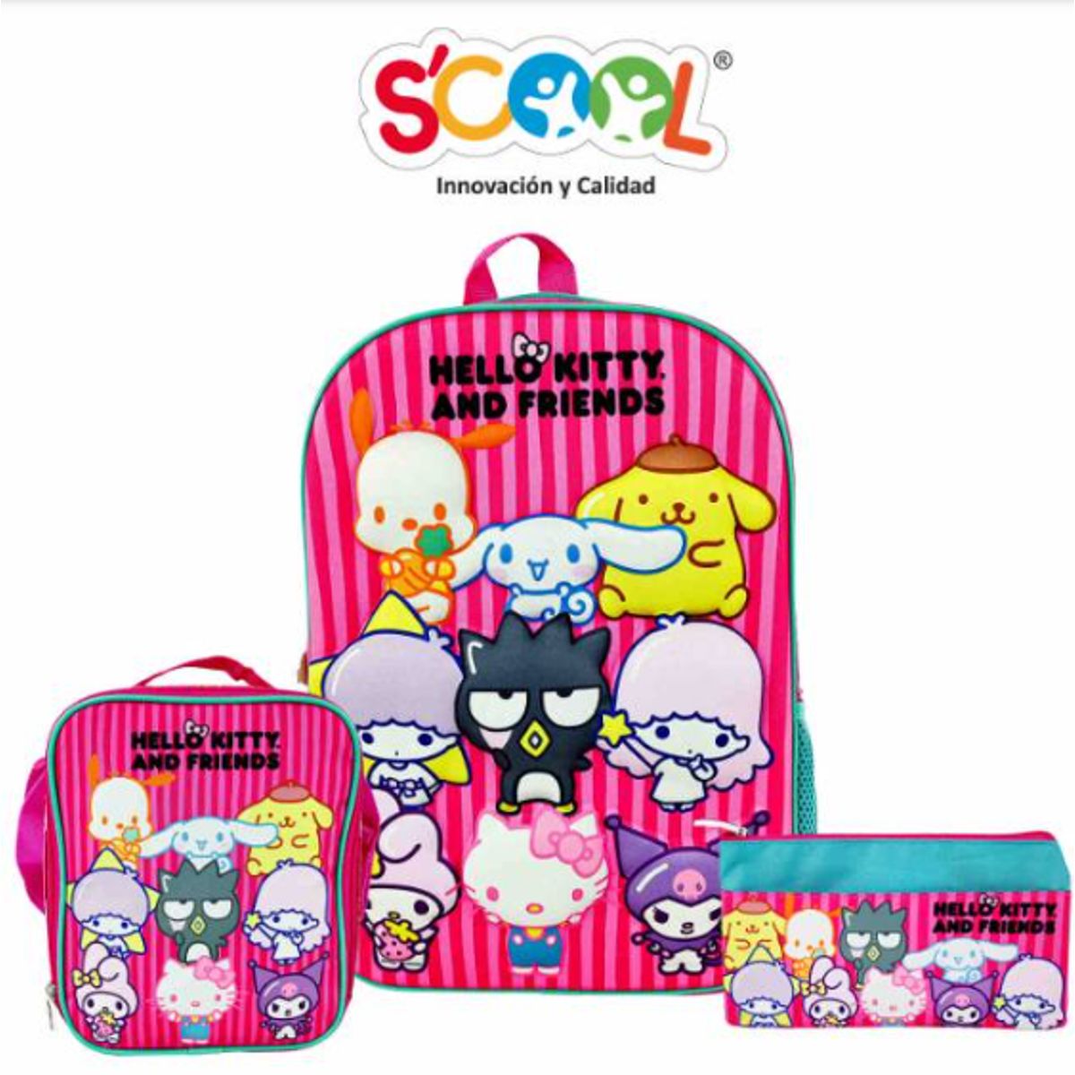 GENERICO - Set Mochila+Lonchera+Cartuchera