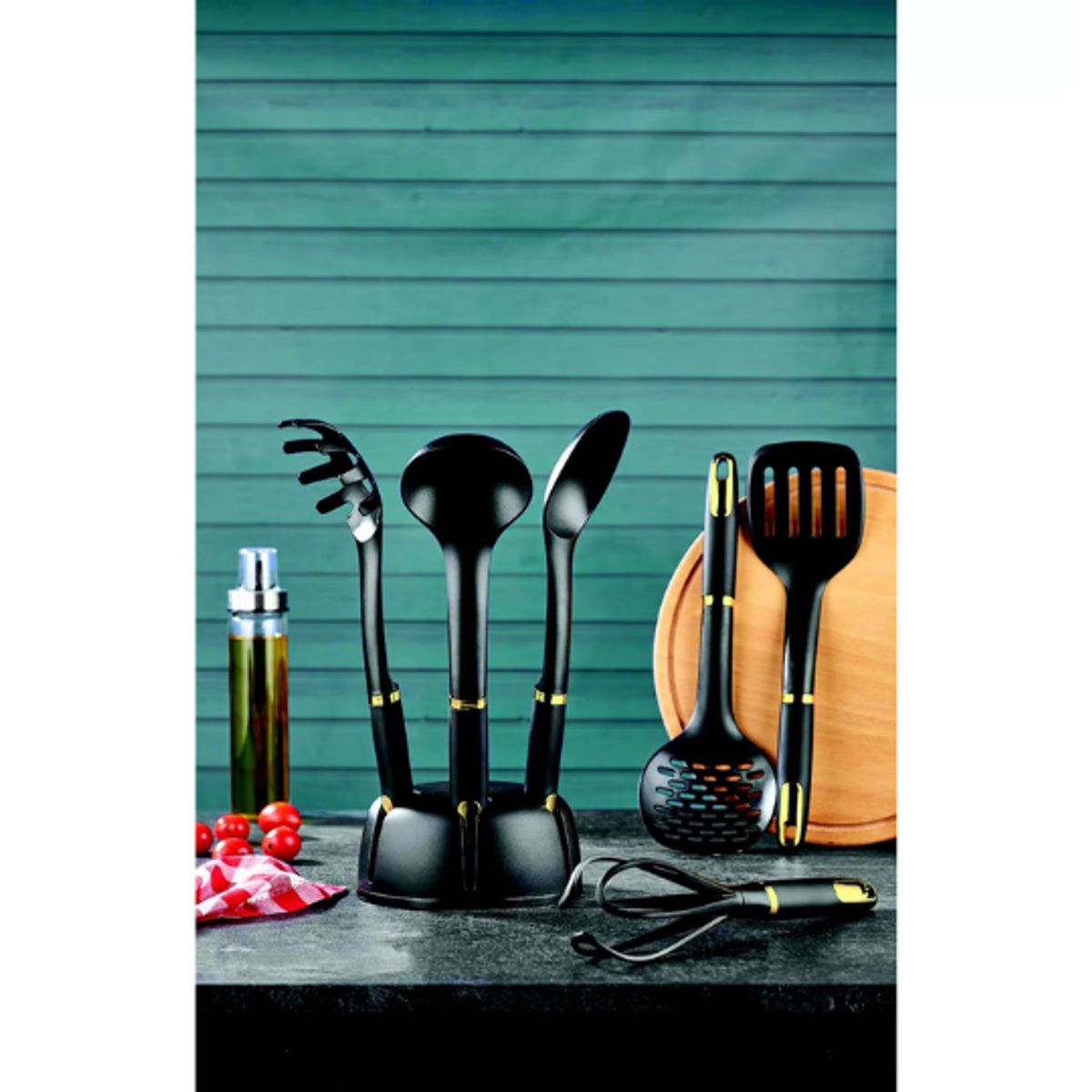 VIP AHMET - Set de utensilios de cocina, cromo mate 6 piezas