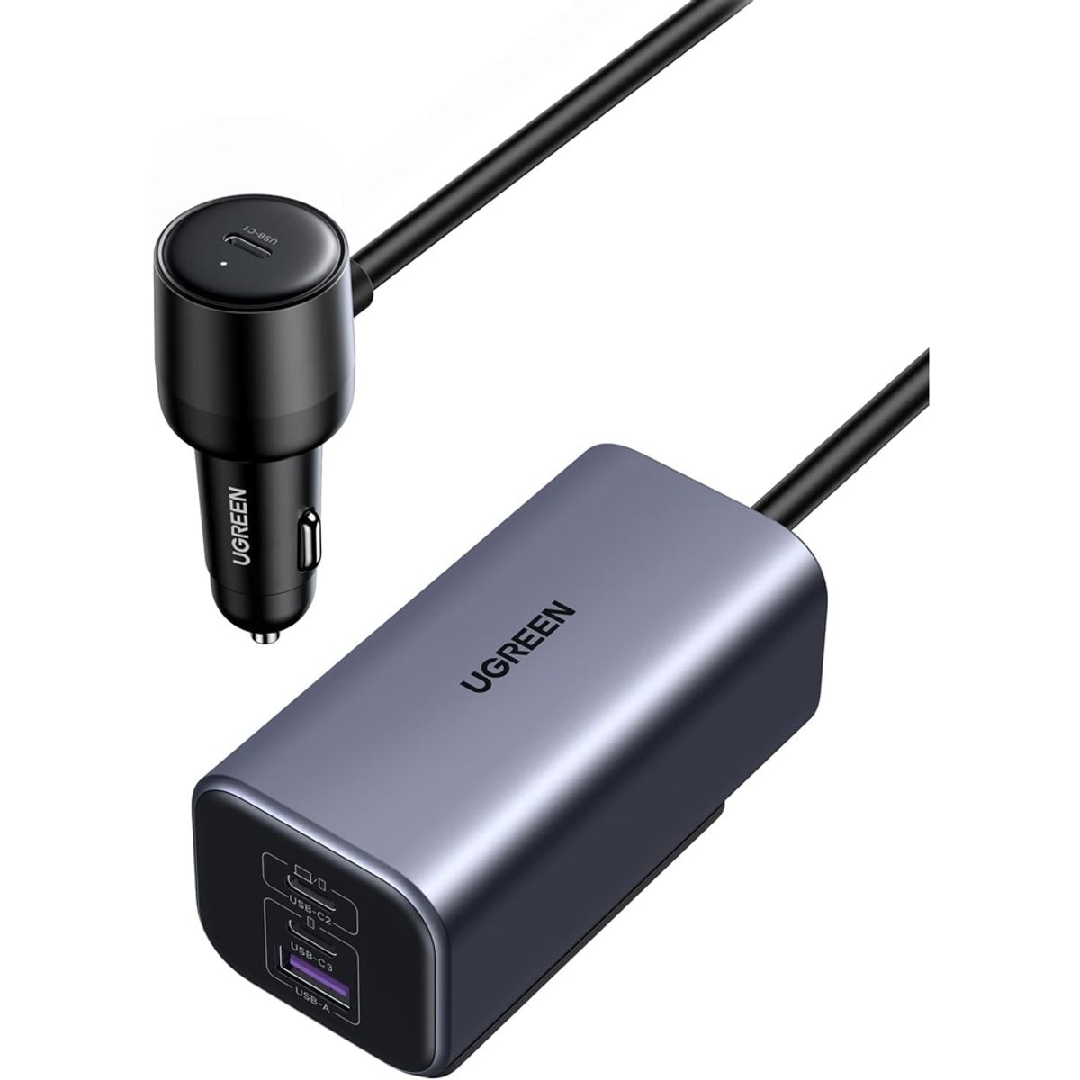 UGREEN - Cargador Coche Ugreen 35571 Puerto Múltiple 150w Ec706
