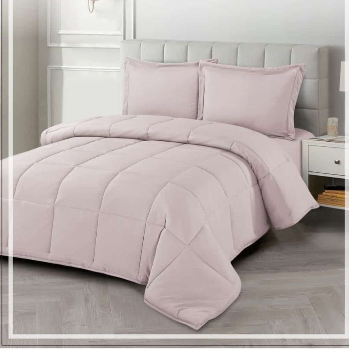 CASATEX - Edredón + Juego de sábanas Queen size 100% Algodón