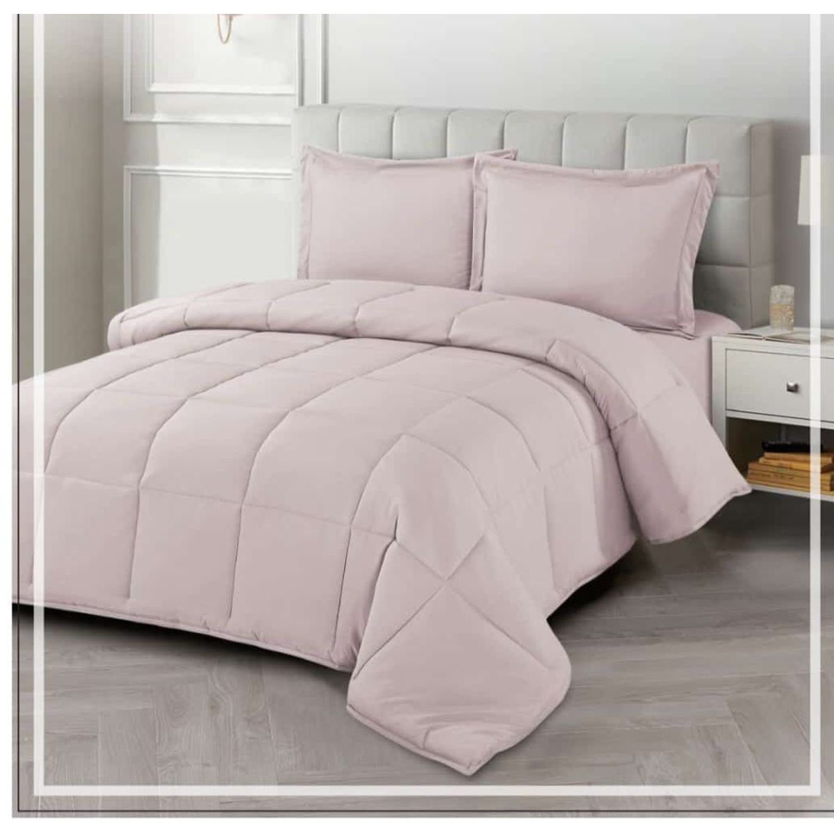 CASATEX - Edredón + Juego de sábanas Queen size 100% Algodón