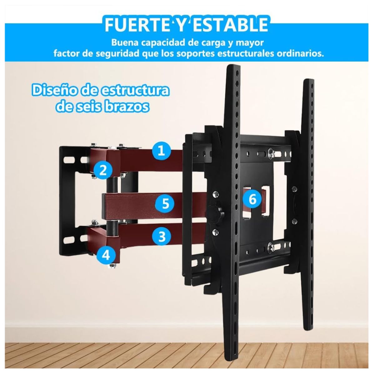 GENERICO - Rack Soporte TV Plegable Para Televisores smart 40″ 80 Pulgadas
