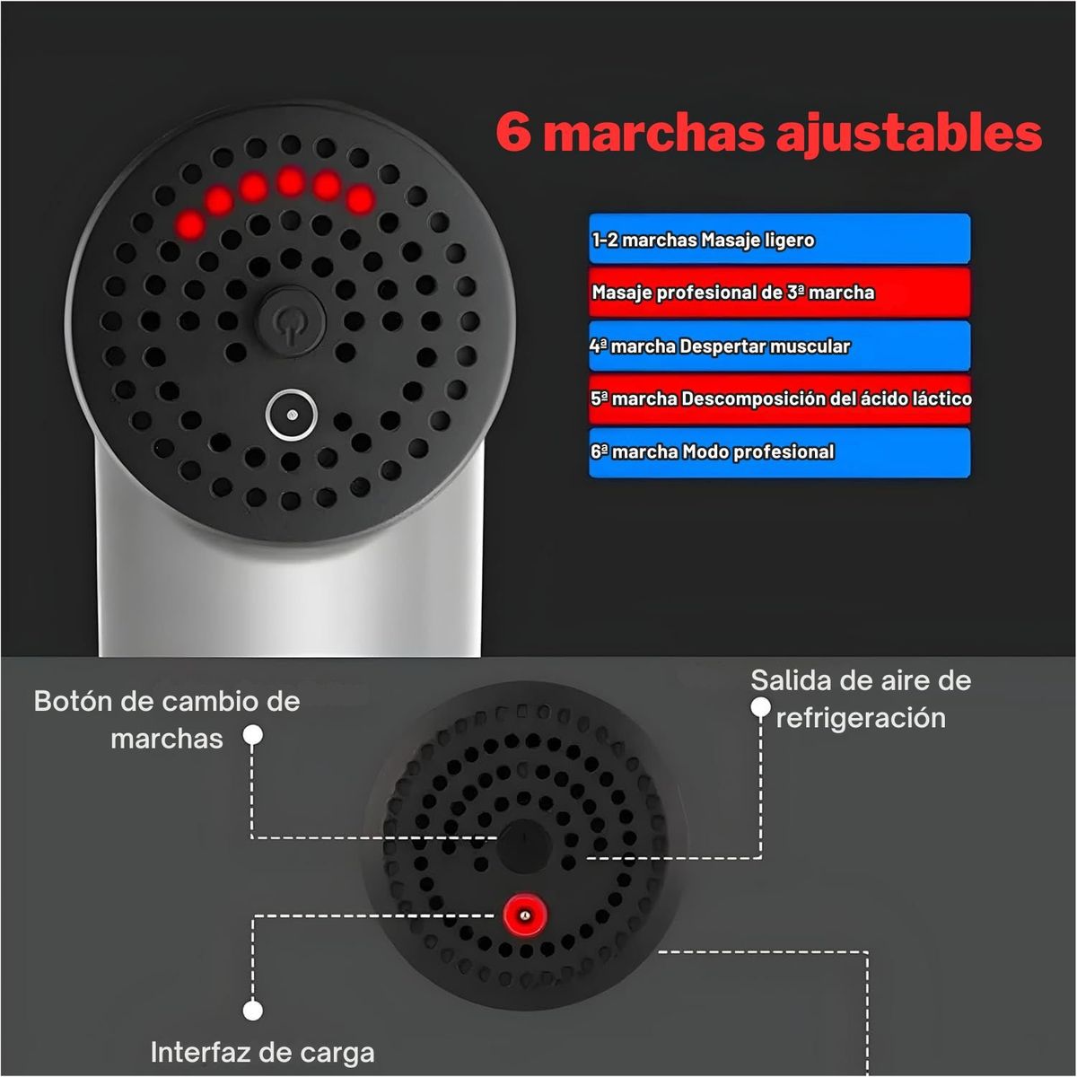 VICTORIA - Masajeador pistola de masajes musculares profesional