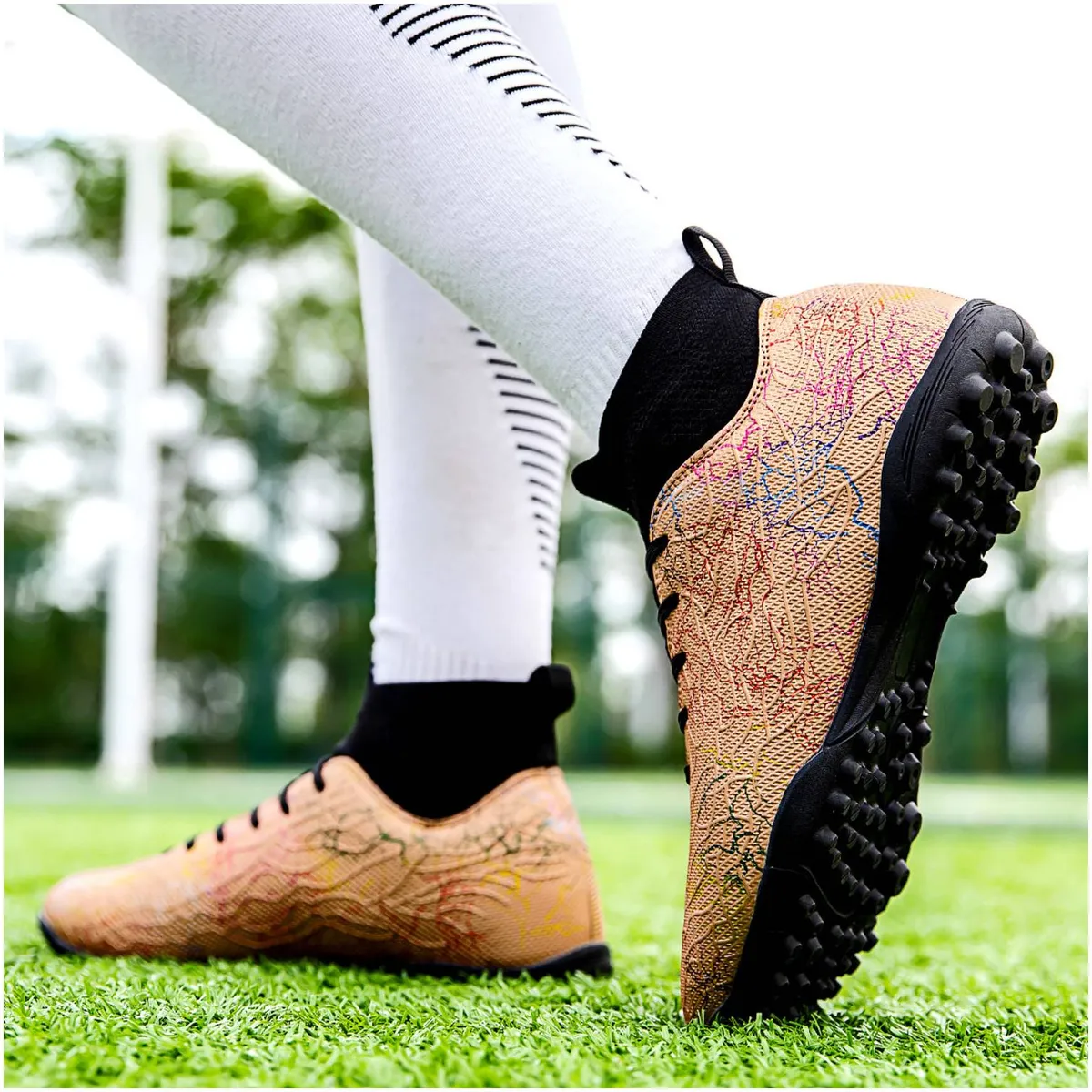 CURMOON - Zapatillas Fútbol Escolar Unisex TF Curmoon - Regalo