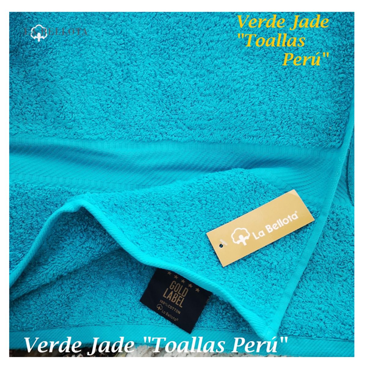 LA BELLOTA - Toalla de Baño "Gold Label" 560 grs/m2 "La Bellota" - Verde Jade