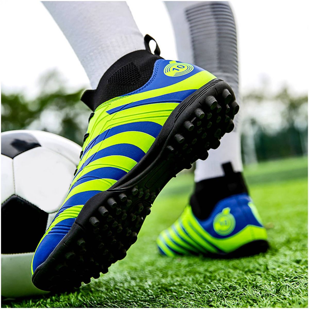 CURMOON - Zapatillas Fútbol Escolar Unisex Curmoon - Regalo