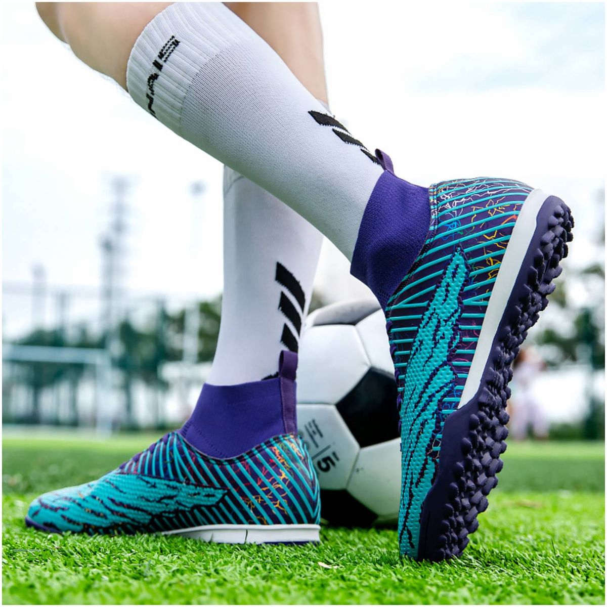 CURMOON - Zapatillas Fútbol Escolar Unisex Curmoon - Regalo