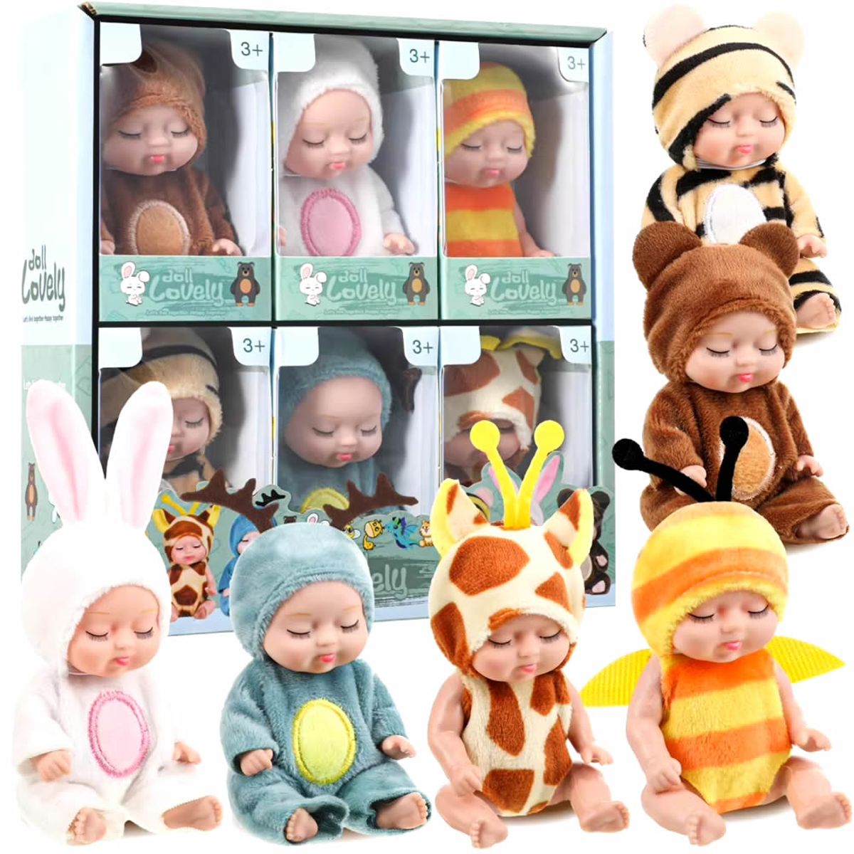 GENERICO - Kit De Muñeca Bebé Reborn De Vinilo 6pcs
