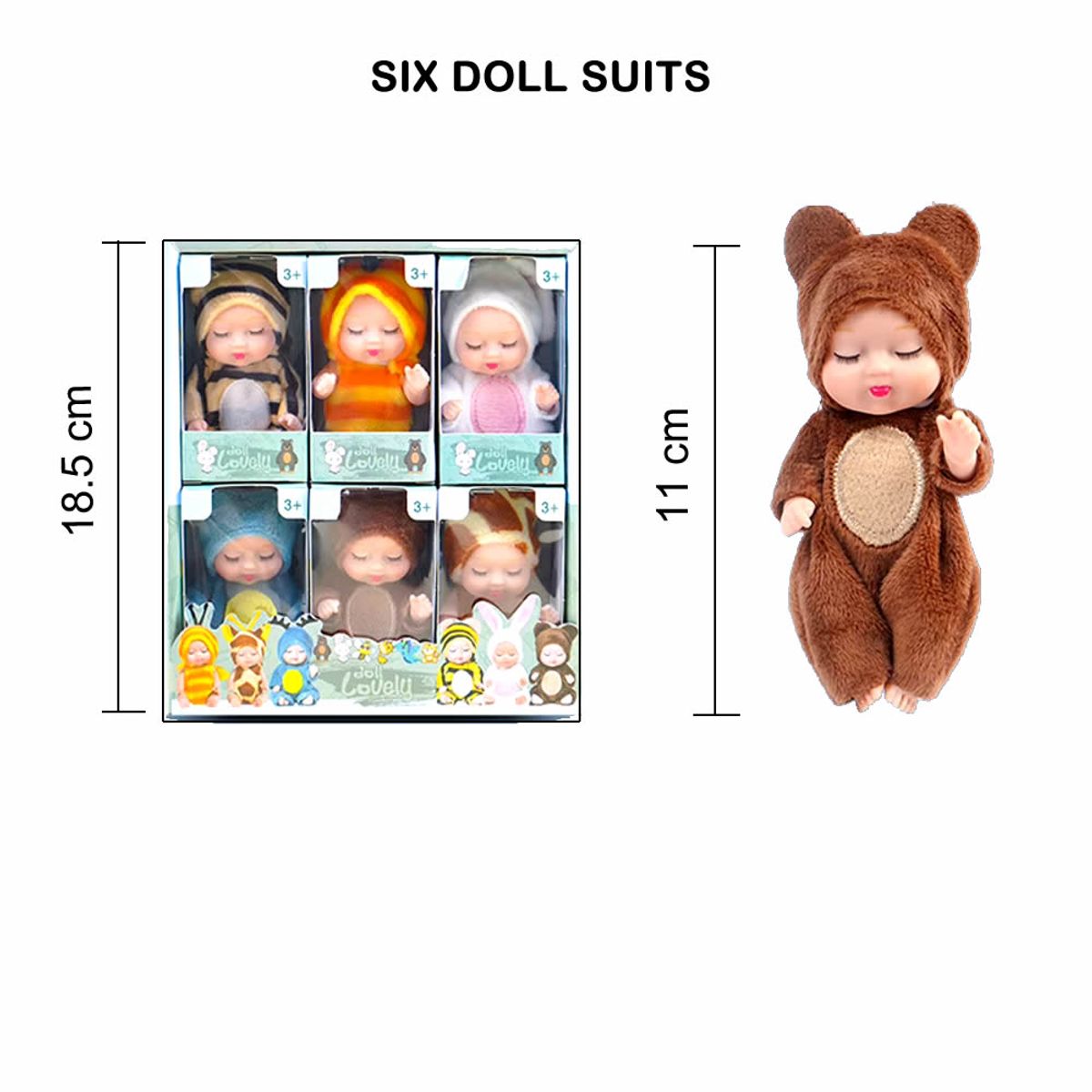 GENERICO - Kit De Muñeca Bebé Reborn De Vinilo 6pcs