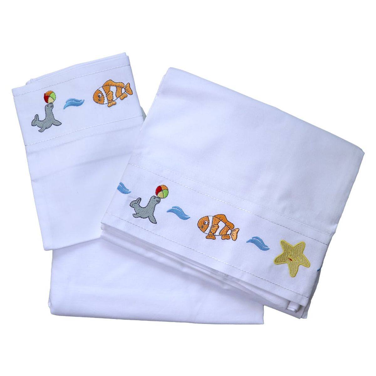 MORFEOHOME - Sábanas Cuna 100% Algodón Peruano - Sea