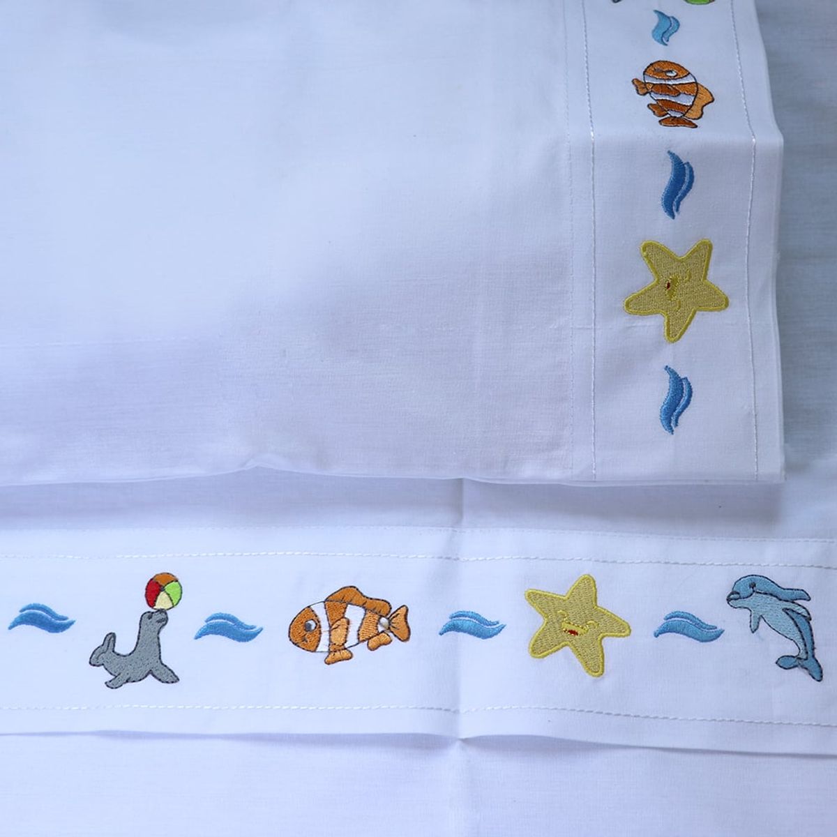 MORFEOHOME - Sábanas Cuna 100% Algodón Peruano - Sea