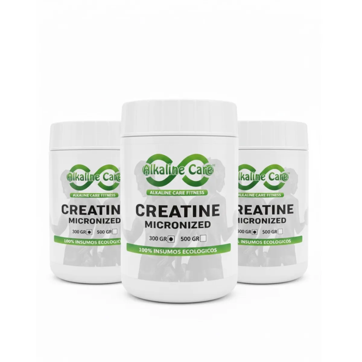 ALKALINE CARE - Creatina con Maca Negra 300gr Alkaline Care x 3
