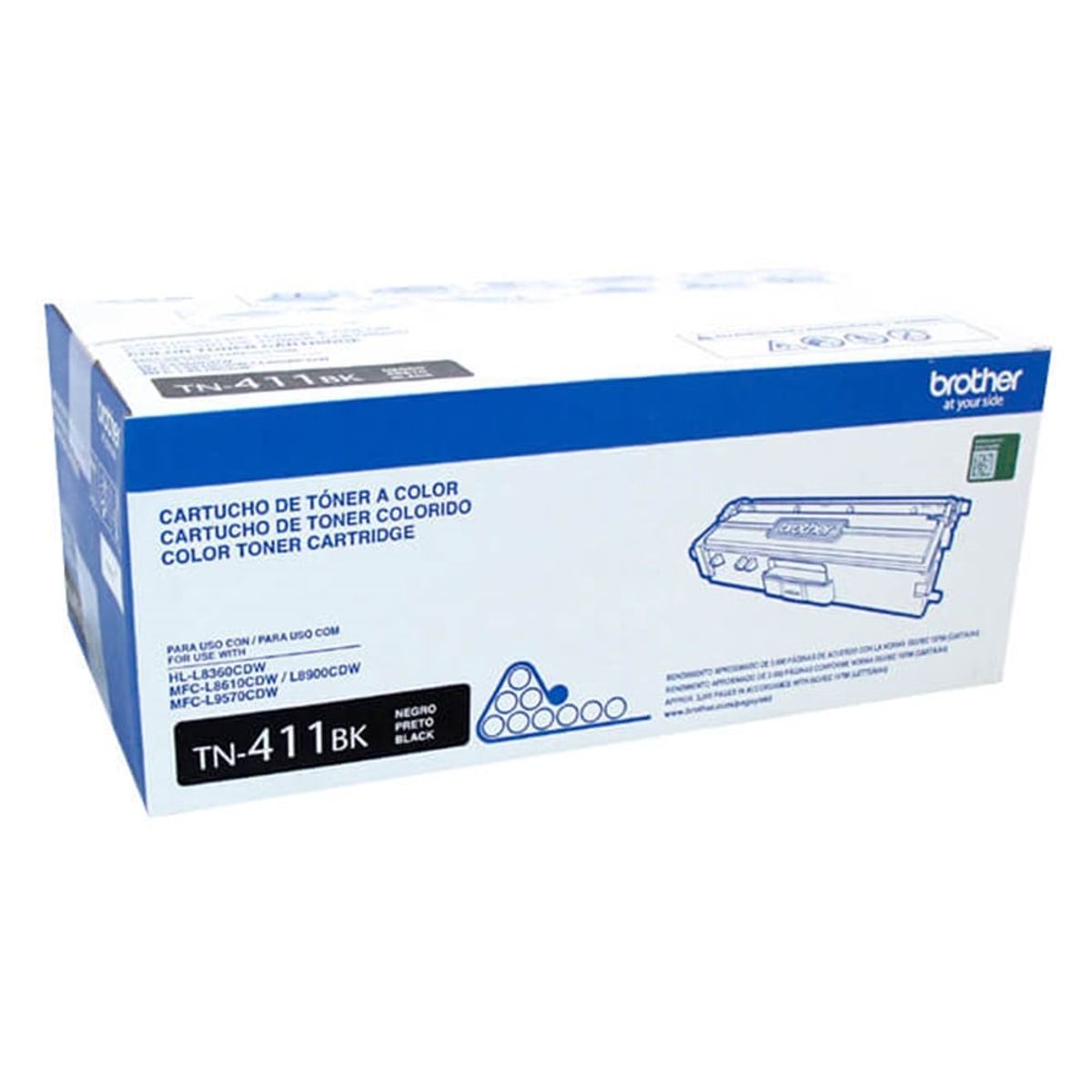 BROTHER - TONER BROTHER TN-411BK 3K PAGPMFCL8900CDW