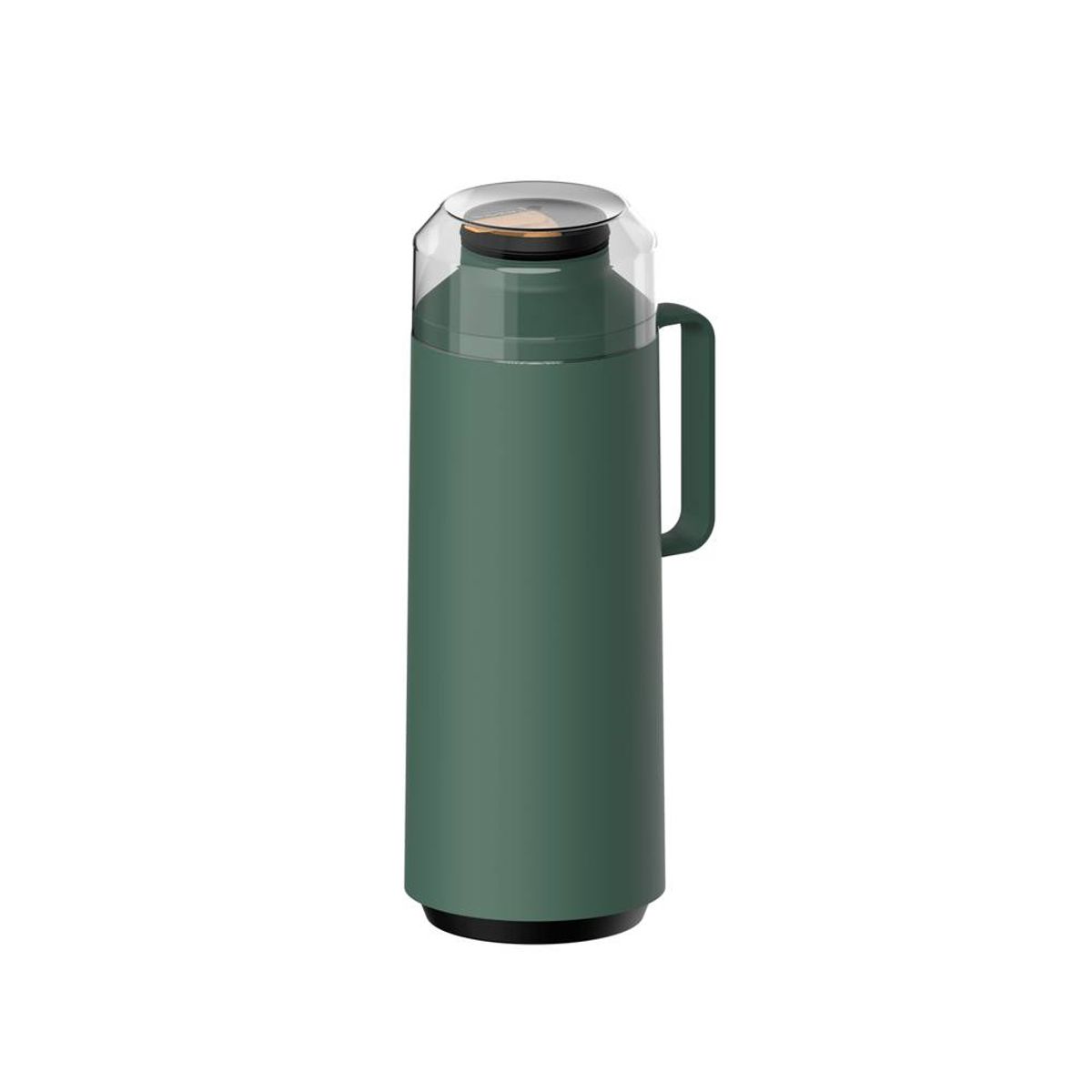 TRAMONTINA - Termo Tramontina Exata en Plástico rojo con ampolla de vidrio de 1 L