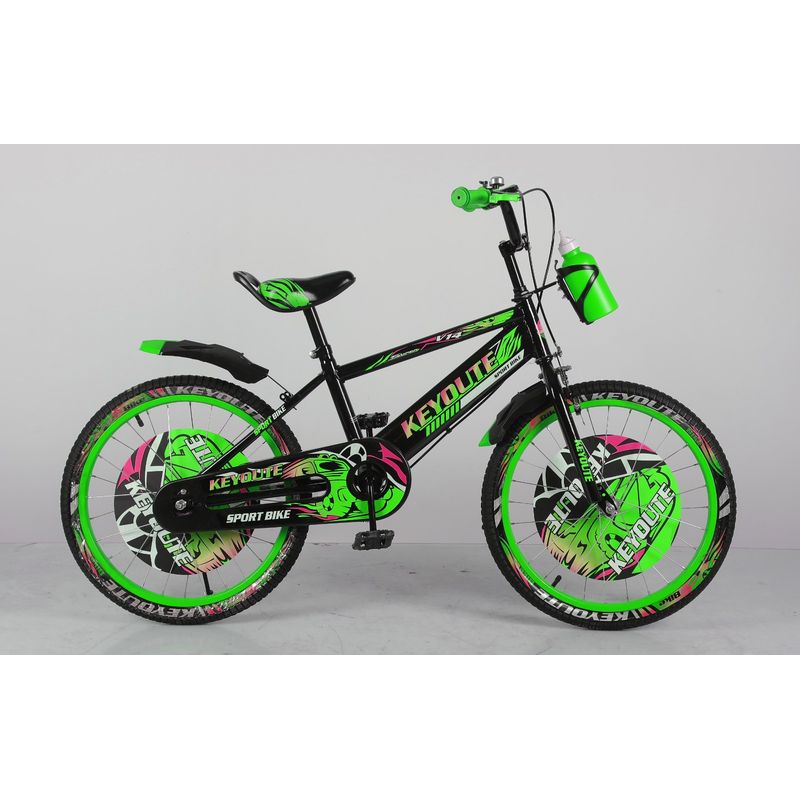 GENERICO - Bicicleta Montañera Para Niño Infantil Kids Aro 20 Verde ACF